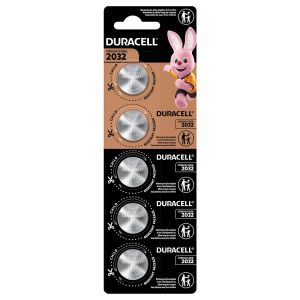 PILHA MOEDA LITHIUM 3V CR2032 (COM 5 PILHAS) DURACELL - 1