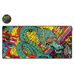 MOUSE PAD GAMER PCYES DRAGON EXTENDED - 900 X 420MM - PMD90X42