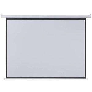 TELA DE PROJEÇÃO RETRÁTIL ELÉTRICA 2,03 X1,52M 100'' COM CONTROLE REMOTO AC350 110V - 1