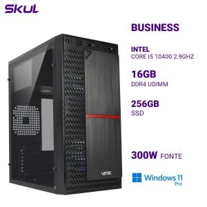 COMPUTADOR B500 CORE I5 10400 2.9GHZ MEM 16GB DDR4 SSD 256GB FONTE 300W  WINDOWS 11 PRO