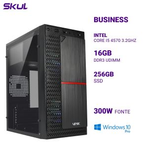 COMPUTADOR B500 CORE I5 4570 3.2GHZ MEM 16GB DDR3 SSD 256GB FONTE 300W  WINDOWS 10 PRO