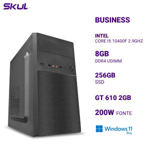 COMPUTADOR B500 CORE I5 10400F 2.9GHZ MEM 8GB DDR4 SSD 256GB GT 610 2GB FONTE 200W WINDOWS 11 PRO
