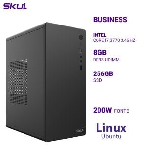 COMPUTADOR B700 CORE I7 3770 3.4GHZ MEM 8GB DDR3 SSD 256GB FONTE 200W LINUX UBUNTU