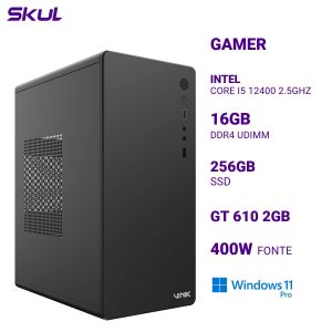 COMPUTADOR B500 CORE I5 12400 2.5GHZ MEM 16GB DDR4 SSD 256GB GT 610 2GB FONTE 400W 80 PLUS WINDOWS 11 PRO