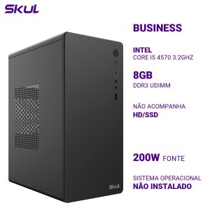 COMPUTADOR B500 CORE I5 4570 3.2GHZ MEM 8GB DDR3 SEM HD/SSD FONTE 200W