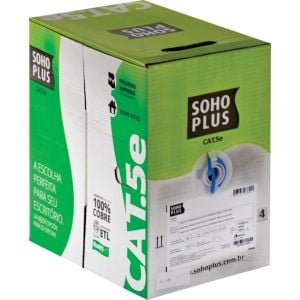 CABO LAN U/UTP CAT.5E 24AWG CMX 305M AZUL 23200099