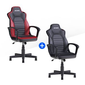 KIT PROMOCIONAL GAMER STI PRETA + PRETA/VERMELHO