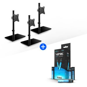 COMBO PROMOCIONAL - 3X SUPORTES PARA MONITOR VINIK 420C + TUBO PILHA COMUM AAA C/ 40