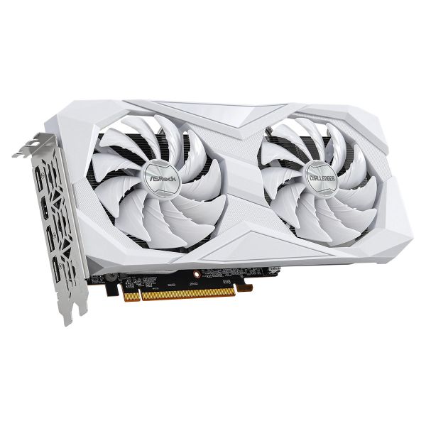 GPU ASROCK AMD RADEON GPU RX 6600 CHALLENGER WHITE 8GB 128