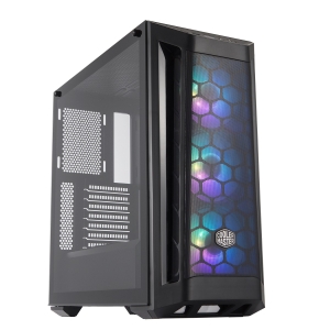 GABINETE MASTERBOX MB511 MID TOWER COM 3 FANS DE LED ARGB PRETO - MCB-B511D-KGNN-RGA