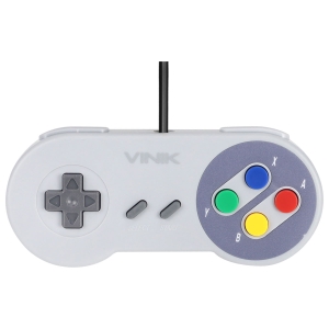 CONTROLE PC USB NINTENDO SUPER FAMICOM/SUPER NES - RETRÔ - VINIK SNES JP