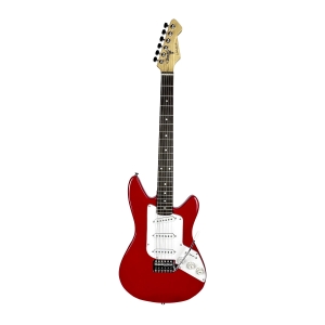 GUITARRA ELÉTRICA VALENTINE'S - MODELO ST- CORPO EM ALDER - SSS - LIPSTICK RED - TV1954LR