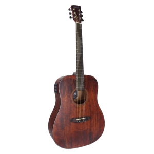 VIOLAO ELETRICO CORAL 41" -  TAMPO SOLIDO EM SPRUCE - DARK WOOD - EQ 3 BANDAS - VGAC1954DW41