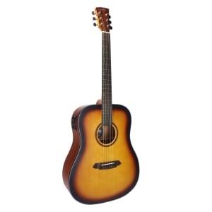 VIOLAO ELETRICO CORAL 41" -  TAMPO SOLIDO EM SPRUCE - SUNSET - EQ 3 BANDAS - VGAC1954S41