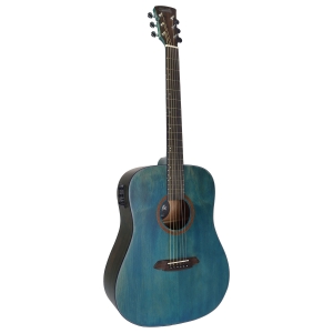 VIOLAO ELETRICO CORAL 41" -  TAMPO SOLIDO EM SPRUCE - BLUE WOOD - EQ 3 BANDAS - VGAC1954BW41