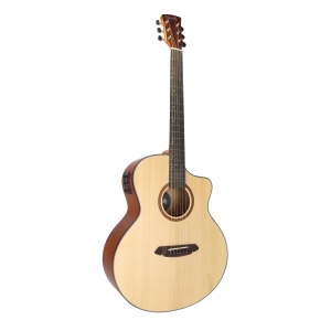 VIOLAO ELETRICO CORAL 40" -  TAMPO SOLIDO EM SPRUCE - CLEAR NATURAL -  EQ 3 BANDAS - VGAC1954CN40