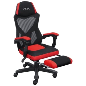 CADEIRA GAMER ROCKET PRETA COM VERMELHO - CGR10PVM