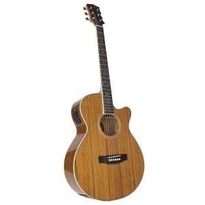 VIOLAO ELETRICO MISTI 40" - TAMPO E CORPO EM WALNUT - ACABAMENTO GLOSS HQ - EQ 3 BANDAS - TVMT1954