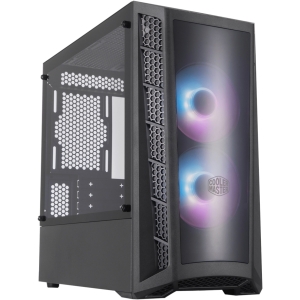 GABINETE COOLER MASTER MASTERBOX MB320L ARGB LATERAL VIDRO TEMPERADO 2 FANS ARGB FRONTAL ACRÍLICO - MCB-B320L-KGNN-S02