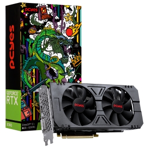 GPU RTX 2060 GDDR6 6GB 192 DUAL FAN - FULL SIZE-  GRAFFITI SERIES - PA2060RTX6GDF