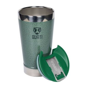 COPO TÉRMICO QUATI COM ABRIDOR 473ML VERDE - CVA473