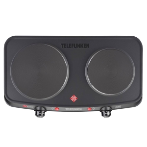 FOGAO ELETRICO COM 2 BOCAS PRETO 1900W 110V TF-AE10500