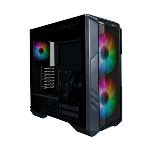 GABINETE COOLER MASTER HAF 500 LATERAL VIDRO TEMPERADO - 2 FANS ARGB 200MM LED ARGB - PRETO - H500-KGNN-S00