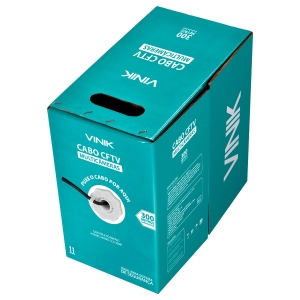 CABO MULTICAMERAS 4 PARES 24AWG CCA 300M PRETO