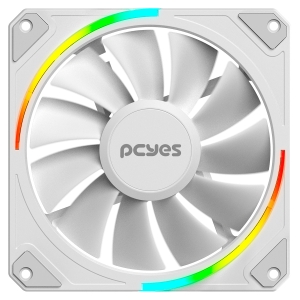 COOLER FAN PARA GABINETE SANGUE FRIO 3 ARGB WHITE GHOST 120MM PCYES - ARGBSF3WGBR