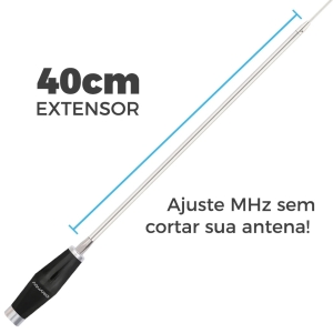 ANTENA MINI MARINOX PX  PROL. 40CM B-2005P40