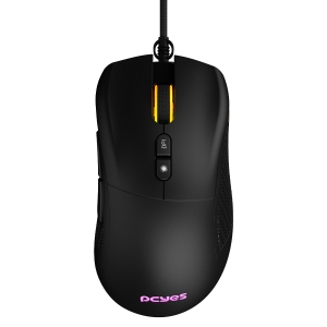 MOUSE GAMER PCYES GAIUS - 12400 DPI - RGB - 6 BOTOES - PMGGBV