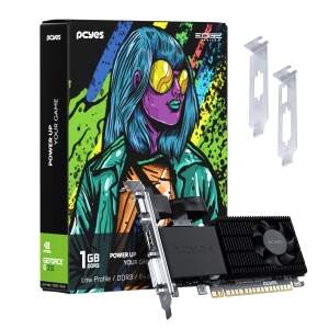 GPU NVIDIA GEFORCE G 210 1GB DDR3 64 BIT PROJETO EDGE LOW PROFILE SINGLE FAN - PPE210DR3SFBR