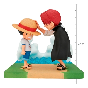 FIGURE ONE PIECE - MONKEY LUFFY & SHANKS - WORLD COLLECTIBLE FIGURE LOG STORIES  REF.: 88302