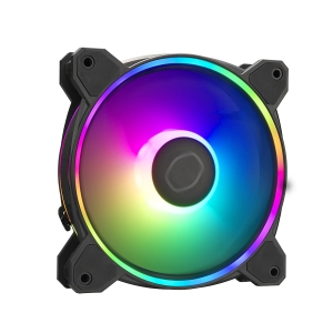 FAN/COOLER PARA GABINETE MASTERFAN MF120 HALO 2 RGB 120MM - PRETO -MFL-B2DN-21NP2-R2