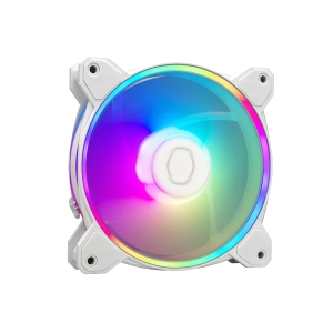 FAN/COOLER PARA GABINETE MASTERFAN MF120 HALO 2 RGB 120MM - BRANCO - MFL-B2DW-21NP2-R2