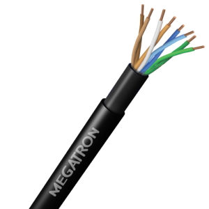 CABO DE REDE LAN FTP CAT.5E 4PX24AWG DUPLA CAPA PARA USO EXTERNO 305 METROS 100% COBRE PRETO - DV