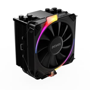COOLER PARA PROCESSADOR PCYES FROST PULSE ARGB BLACK VULCAN - TDP 180W - PEFPARGBBV