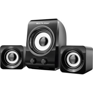 CAIXA DE SOM 2.1 8W+3W RMS PRETO SP172