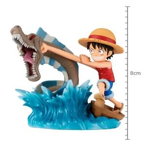 FIGURE ONE PIECE - MONKEY.D.LUFFY E LOCAL SEA MONSTER - WCF LOG STORIES REF.:88406