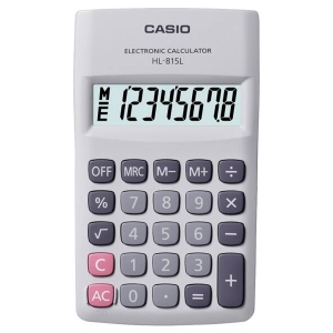 CALCULADORA DE BOLSO 8 DIGITOS BRANCO - HL-815L-WE