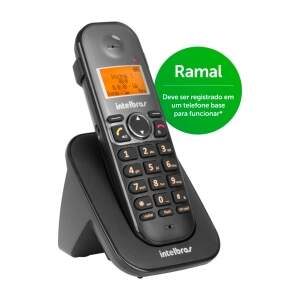 RAMAL P/ TELEFONE S/ FIO TS 5121 PRETO 4125121 - 1