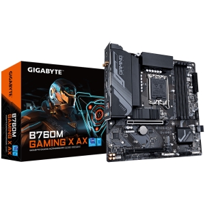 PLACA MAE GIGABYTE INTEL B760M GAMING X AX MATX LGA 1700 M.2 NVME WI-FI 4XDDR5 MAX. 192GB 1X DP 1X HDMI