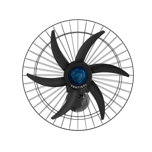 VENTILADOR OSC PAREDE FALCON 60CM 6 PÁS BIVOLT - PRETO/AZUL