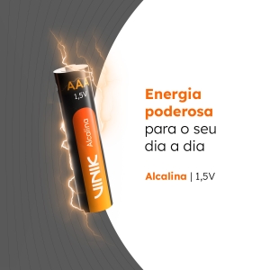 PILHA ALCALINA AAA C/8 1.5V - VP3AB8A