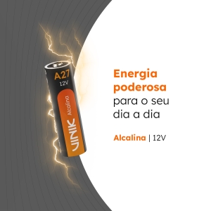 BATERIA ALCALINA A27 C/5 12V - VB27B5