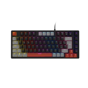 TECLADO MECANICO 75% PCYES KIRIN BLACK VULCAN - SWITCH BLUE - LED RAINBOW - PTKR75BL