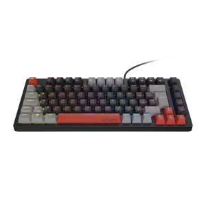 TECLADO MECANICO 75% PCYES KIRIN BLACK VULCAN - SWITCH BLUE - LED RAINBOW - PTKR75BL