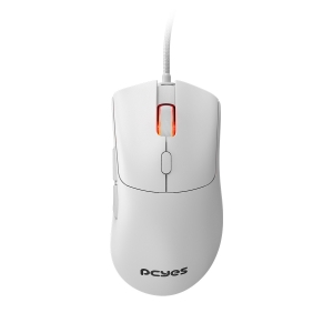 MOUSE GAMER PCYES HYDRUS WHITE GHOST - 12400 DPI - RGB - 6 BOTÕES - PMGHWG