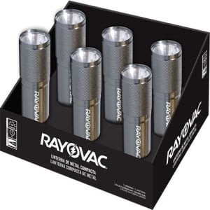 LANTERNA RAYOVAC METAL 50 LUMENS BAND/6 3AAA