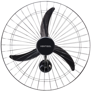 VENTILADOR OSC PAREDE COMERCIAL 60CM 3 PÁS - BIVOLT -  PRETO